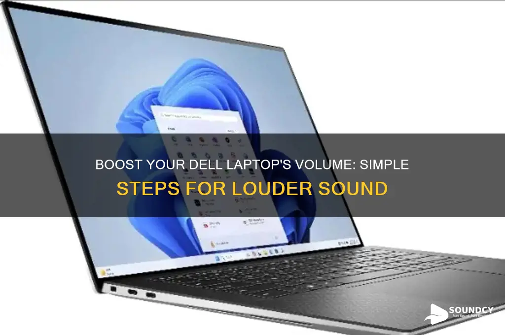 how to increase the sound on my dell laptop