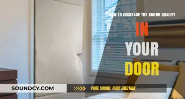 Enhance Your Door's Sound Quality: Simple Tips for Better Audio