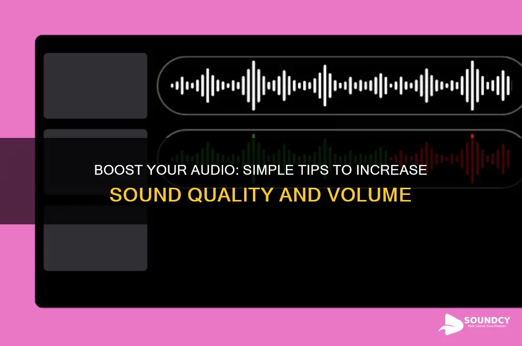 how to increase the sound