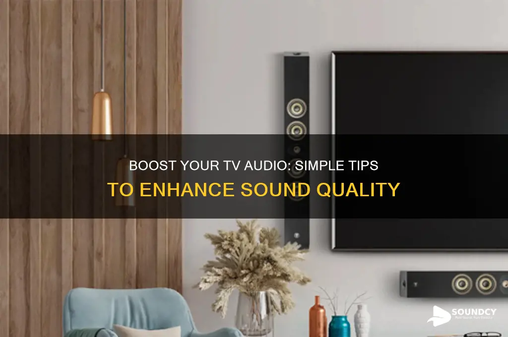 how to increase tv sound