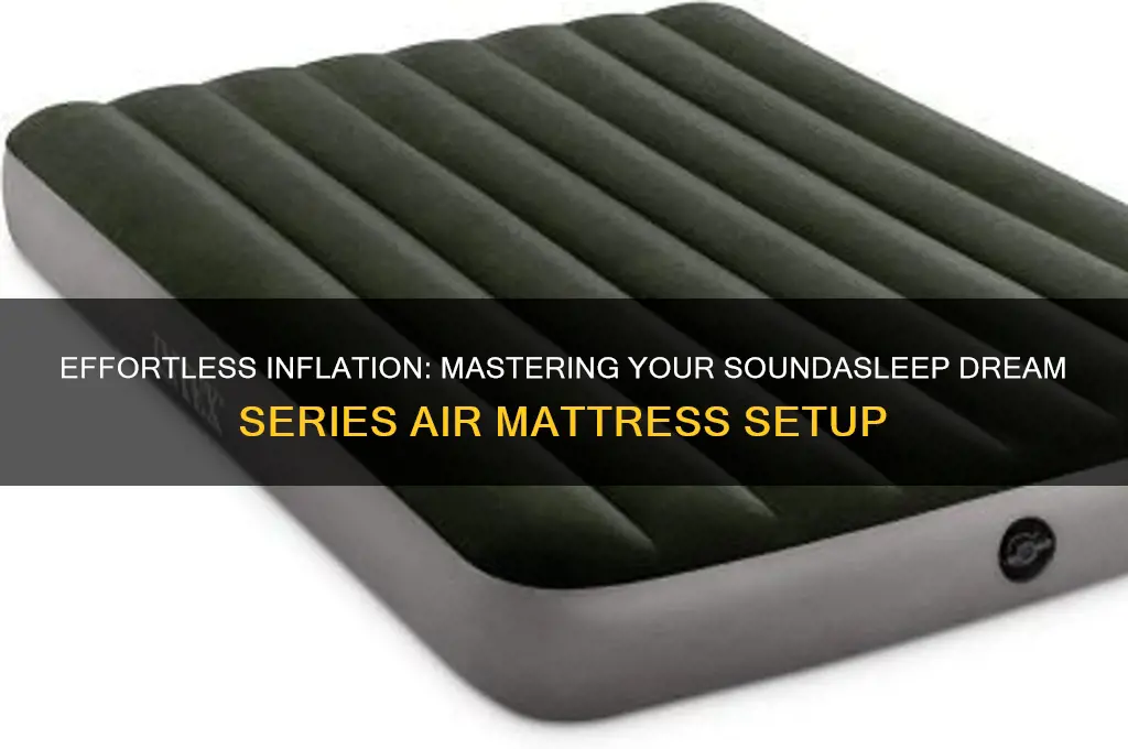 how to inflate sound asleep dream series air mattress