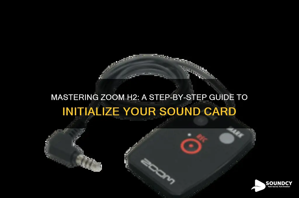 how to initialize a sound card on zoom h2