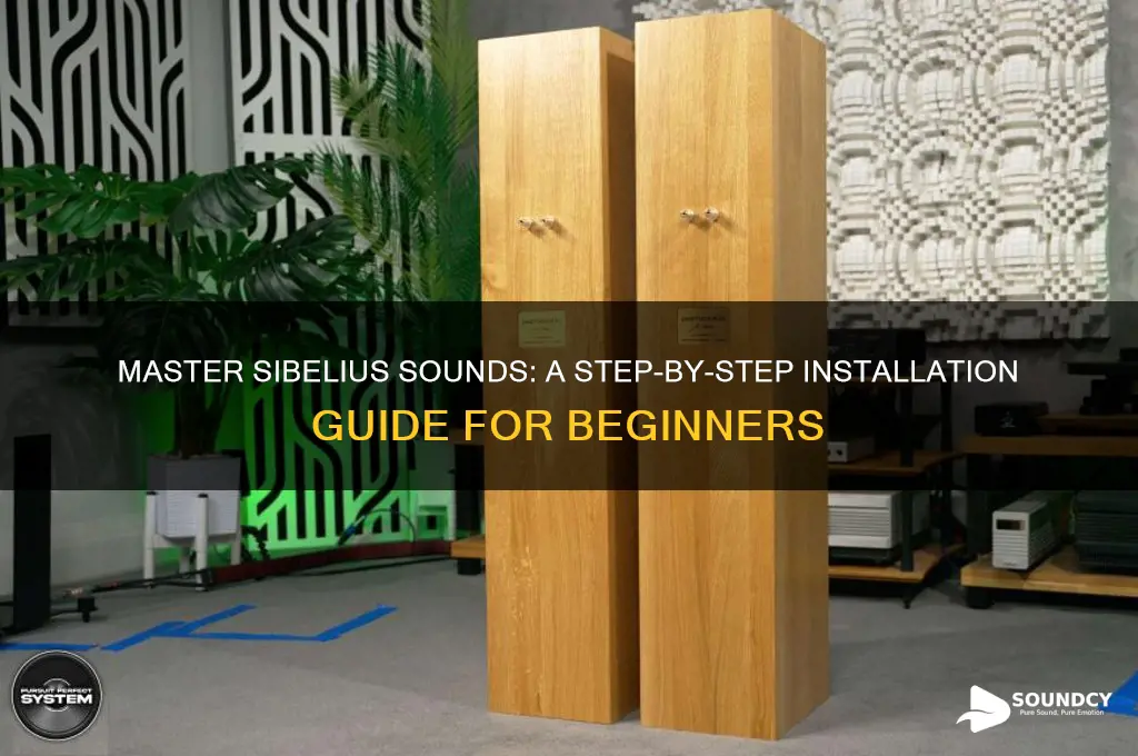 how to insatll sibellius sound