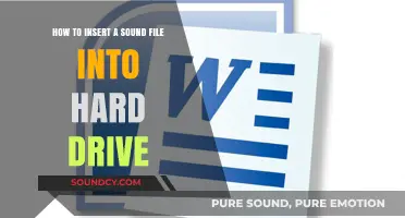 Easy Guide to Inserting Sound Files into Your Hard Drive