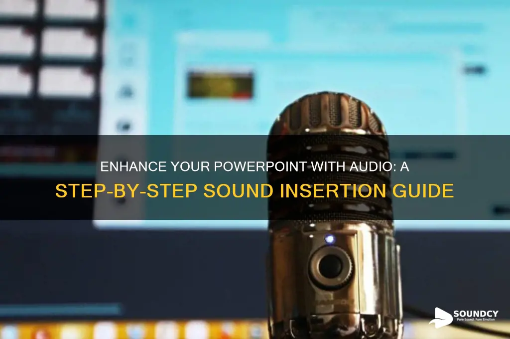 how to insert a sound into a powerpoint presentation