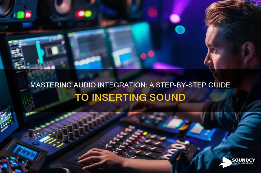 how to insert a sound