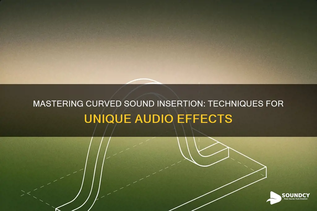 how to insert curved sound