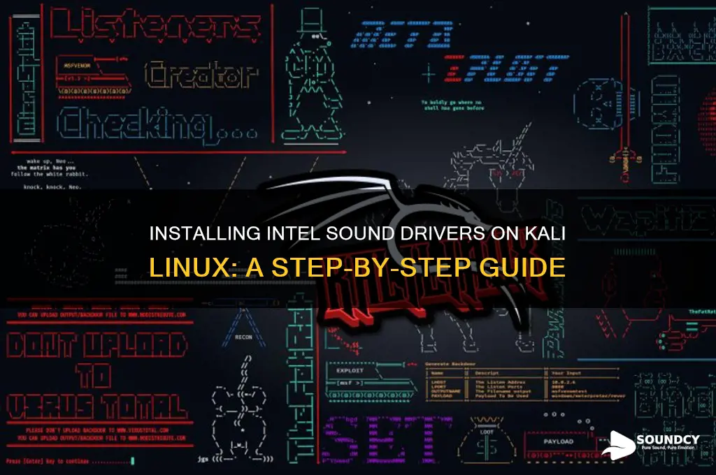 how to instal intel sound driver on kali linux