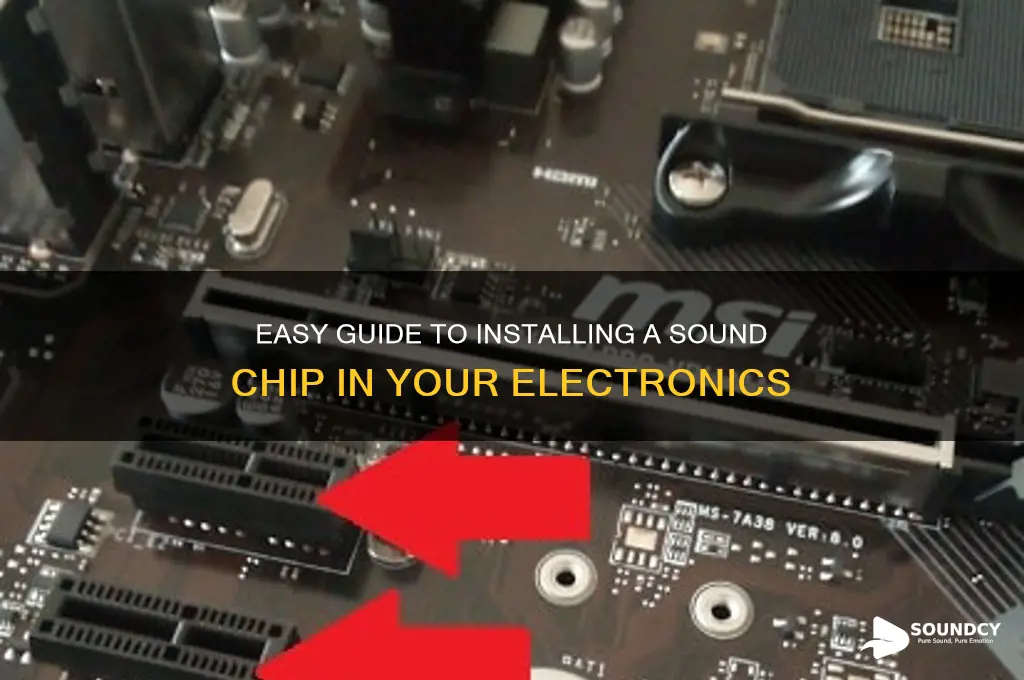 how to instal sound chip