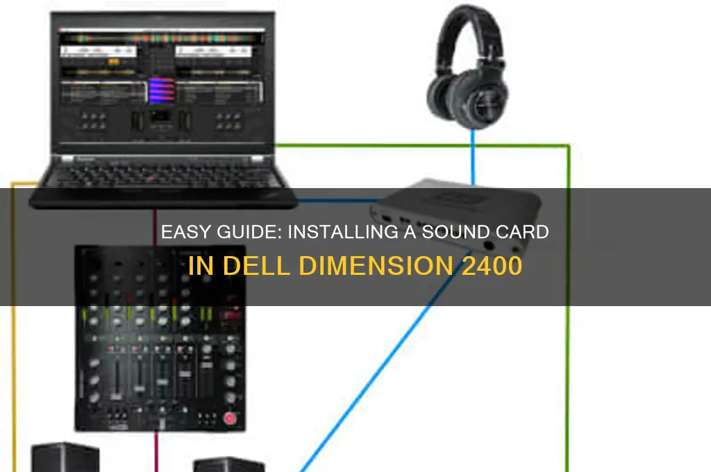 how to install a dell dimension 2400 sound card