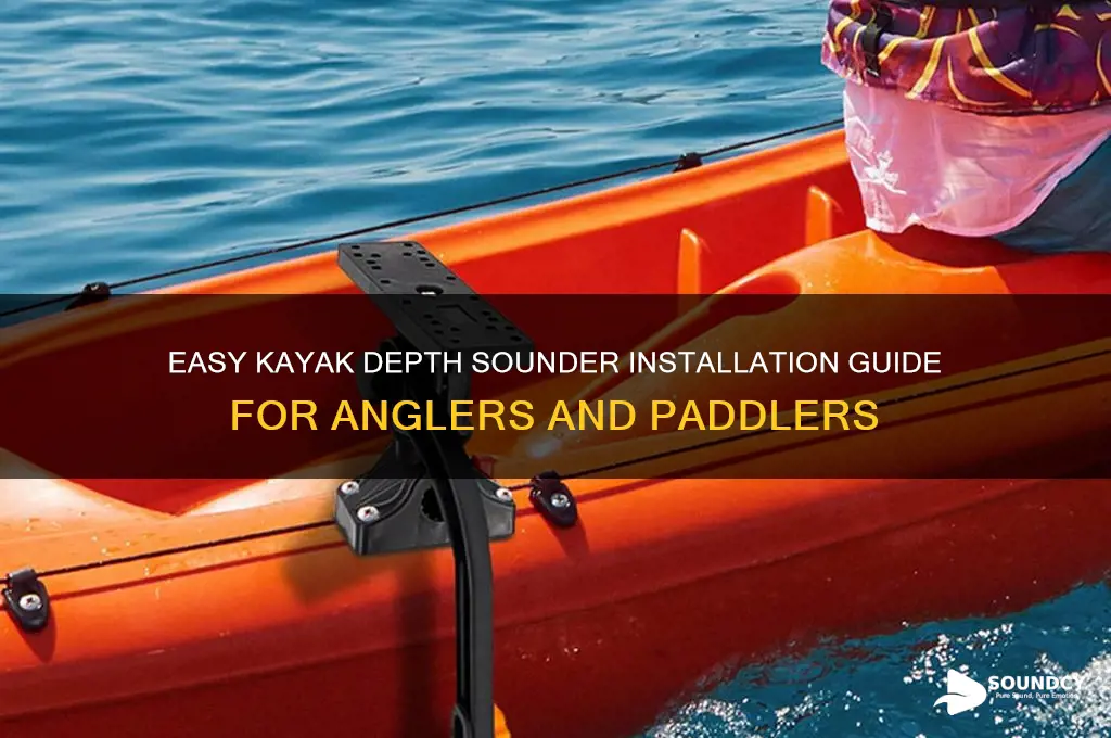 how to install a depth sounder on a kayak