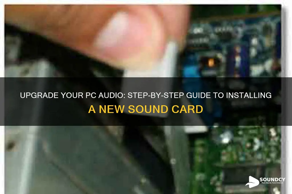 how to install a new sound card in pc