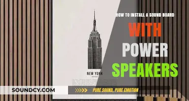 Easy Guide to Installing a Sound Board with Power Speakers