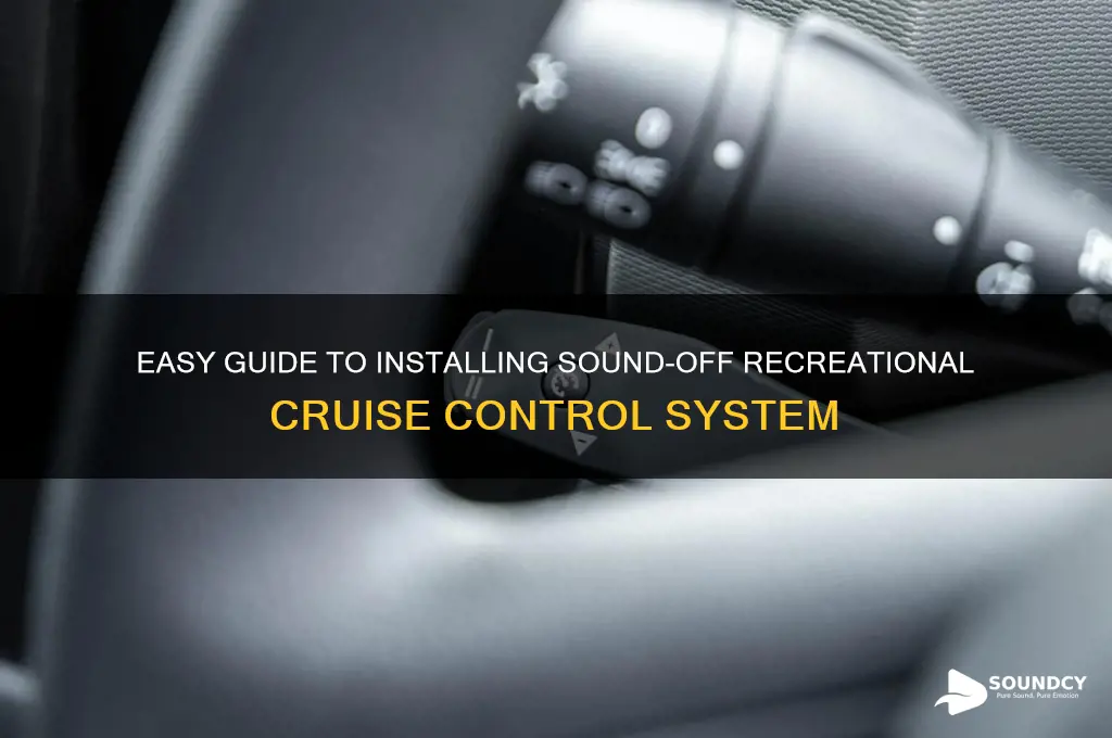 how to install a sound off recreational cruise control