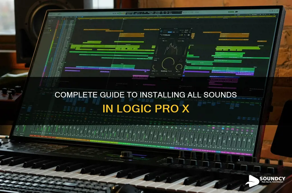 how to install all sounds for logic pro x