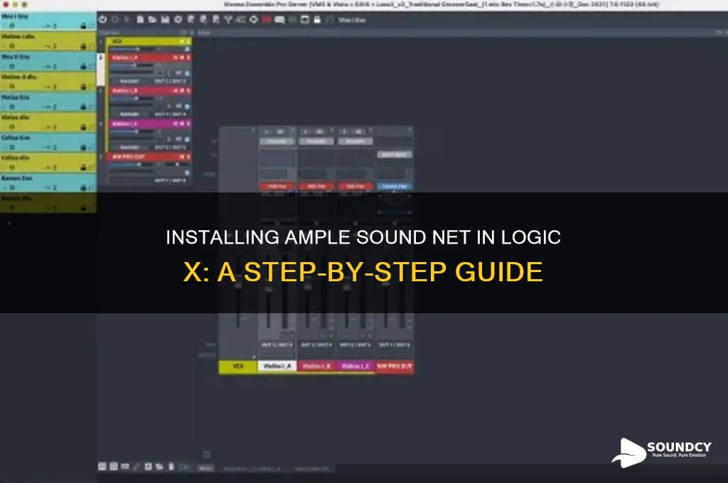 how to install ample sound net to logic x