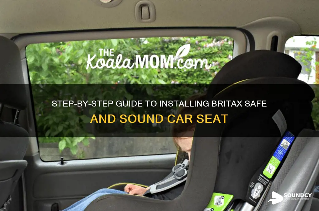 how to install britax safe and sound car seat
