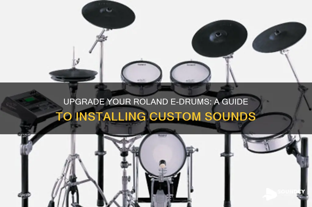 how to install diffrent sounds to electric drums roland