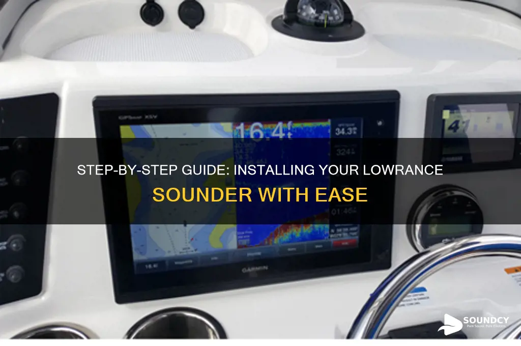 how to install lowrance sounder