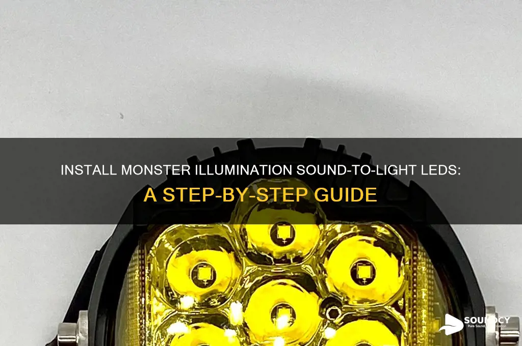 how to install monster illumination sound to light led
