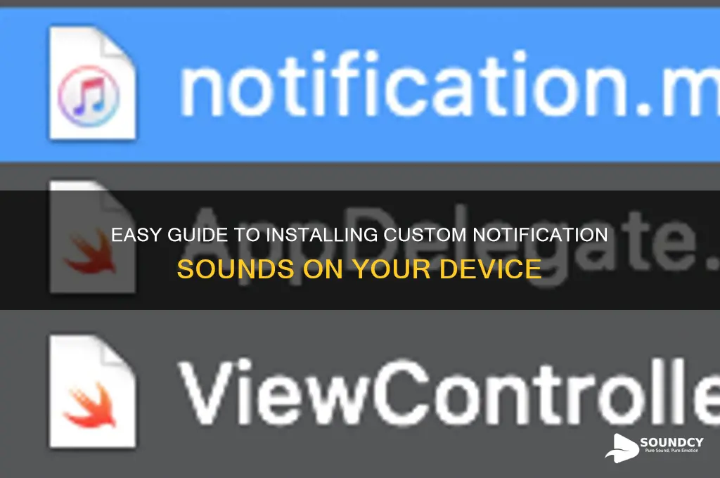 how to install notificatino sounds