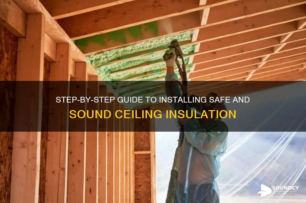 how to install safe and sound insulation in ceiling