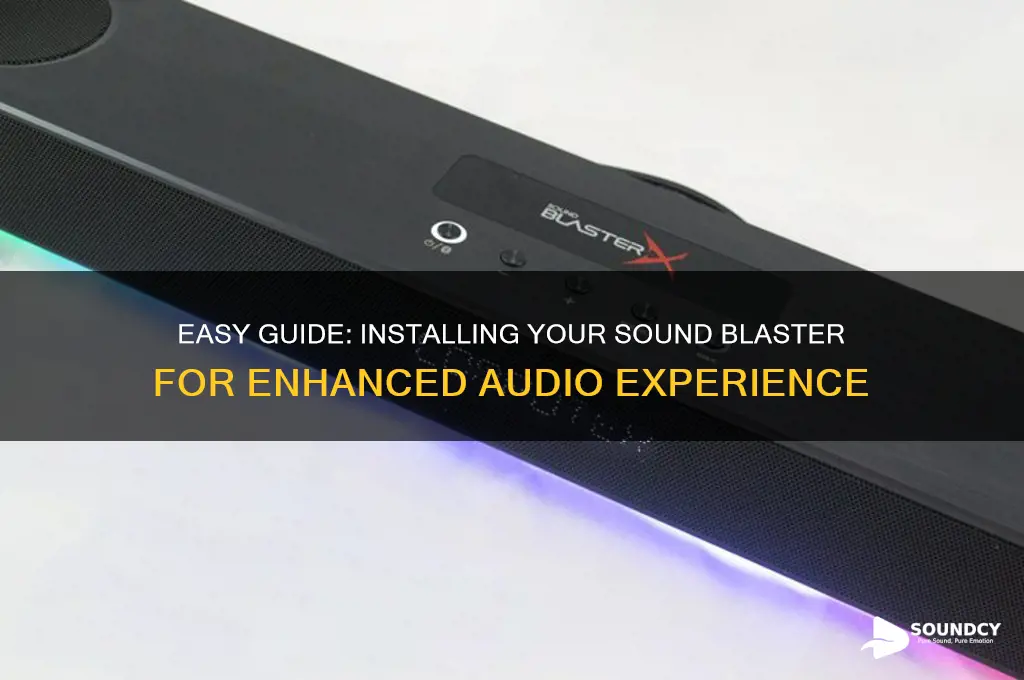 how to install sound blaster