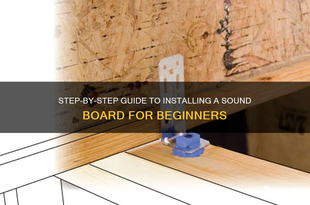 how to install sound board