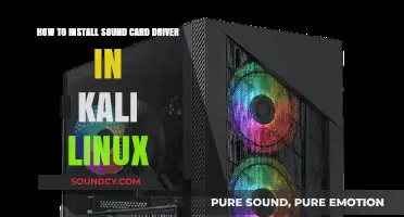 Installing Sound Card Drivers in Kali Linux: A Step-by-Step Guide