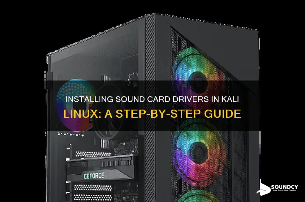 how to install sound card driver in kali linux
