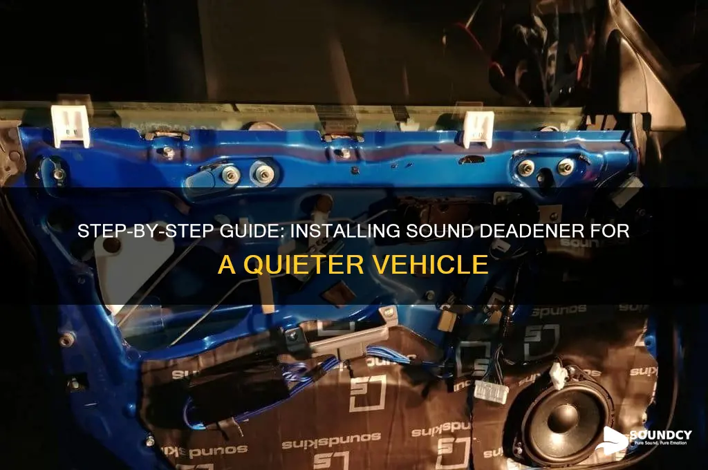 how to install sound deadener
