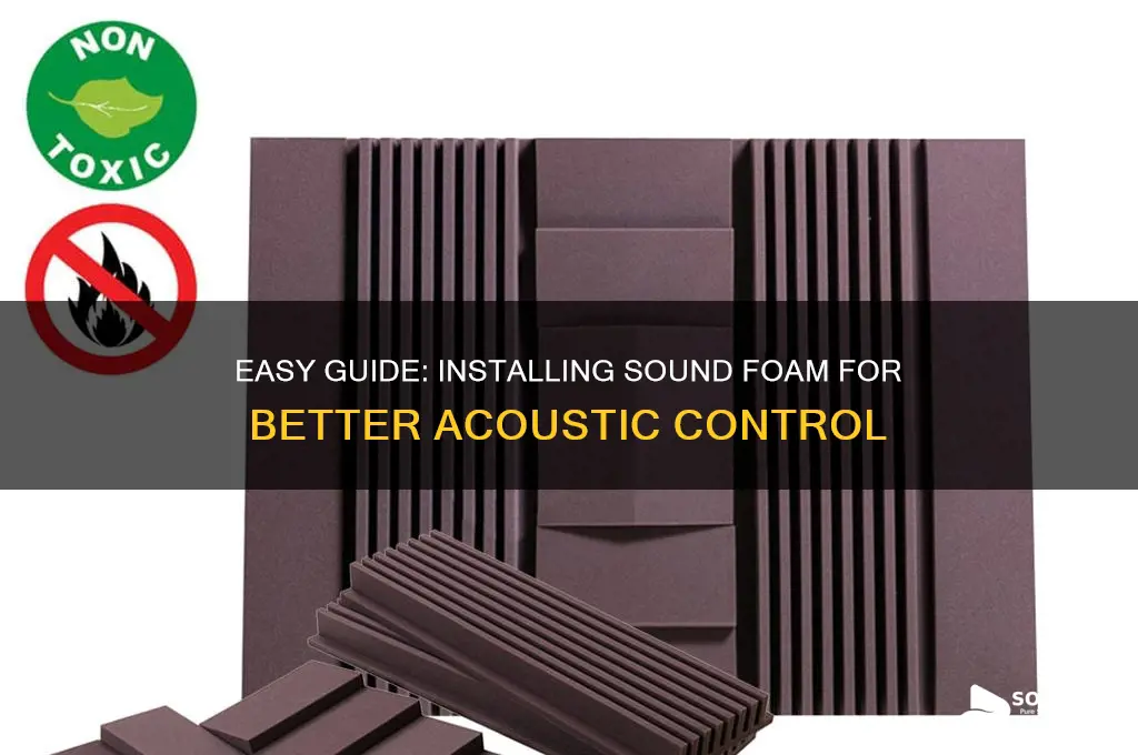 how to install sound foam