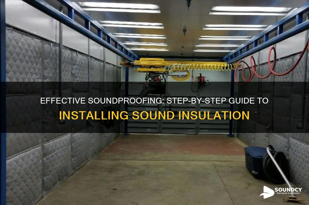 how to install sound insulation