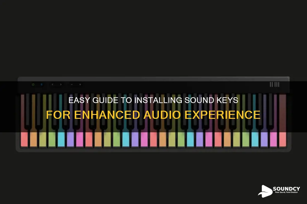 how to install sound keys