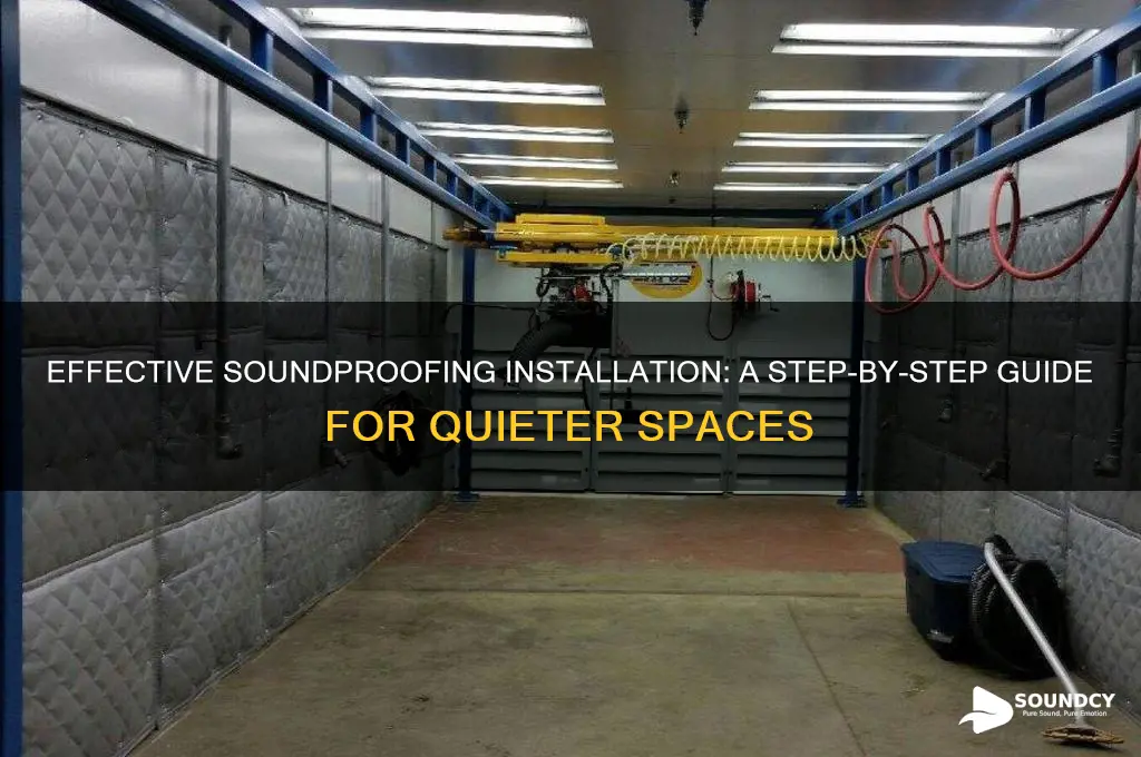 how to install sound proofing