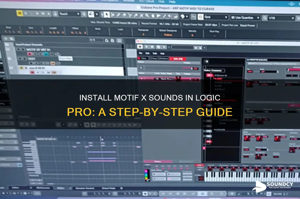 how to installl motif x sounds in logic pro