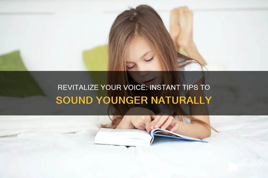 how to instantly sound younger