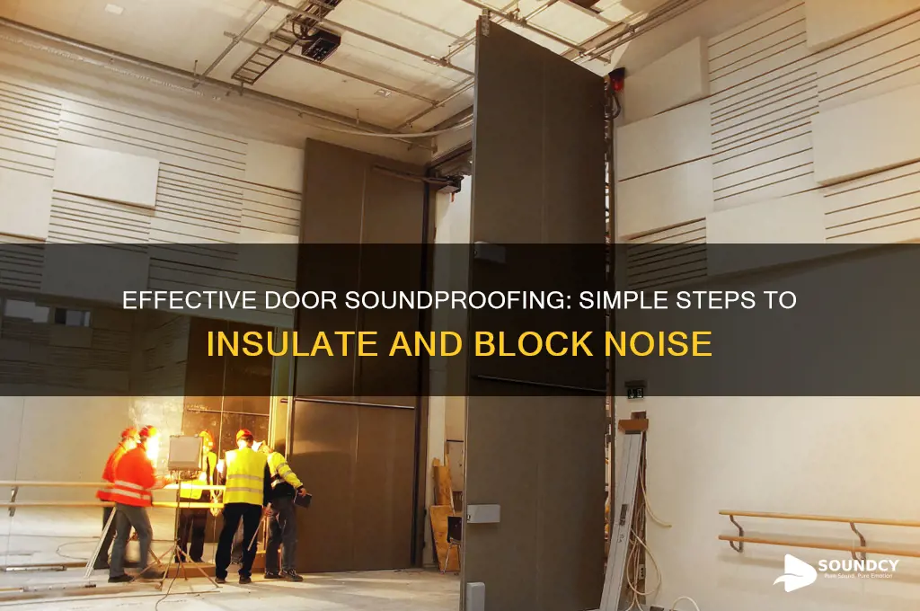 how to insulate door sound