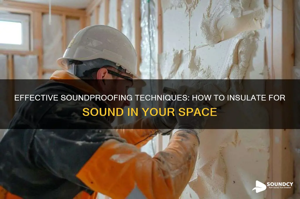 how to insulate for sound