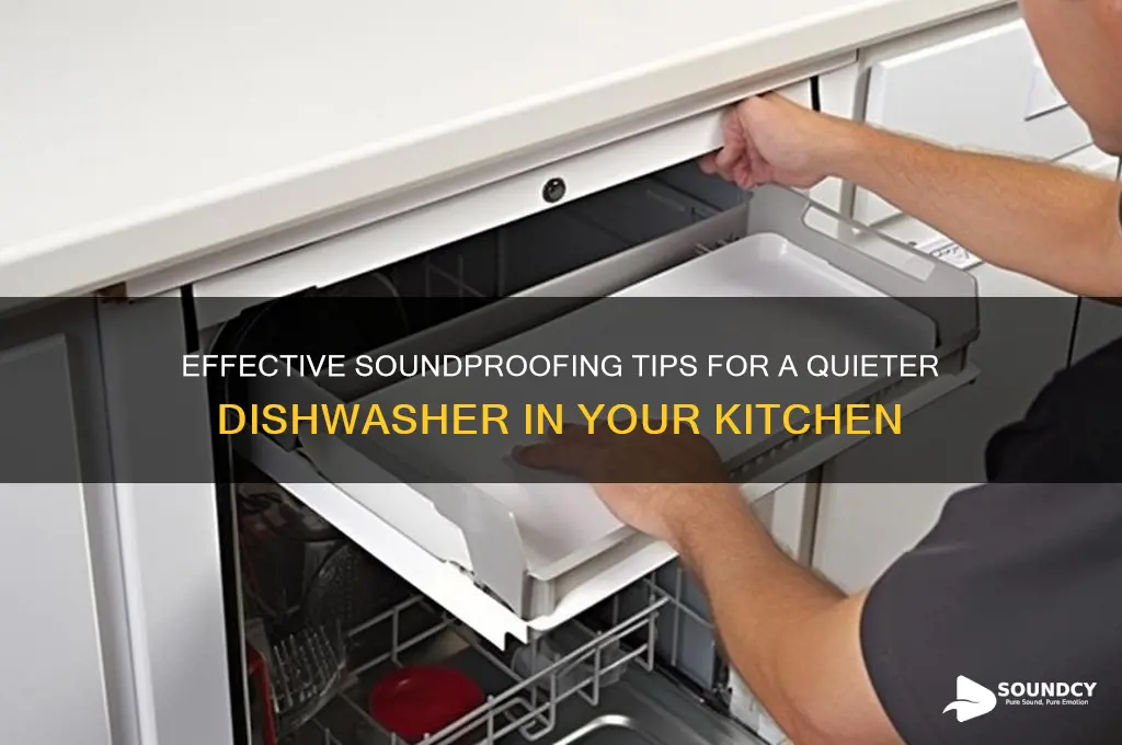 how to insulate sound dishwasher