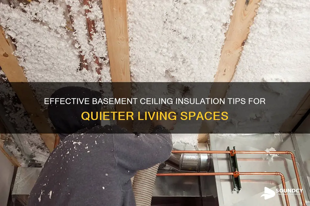how to insulation the basement ceiling for sound reduction