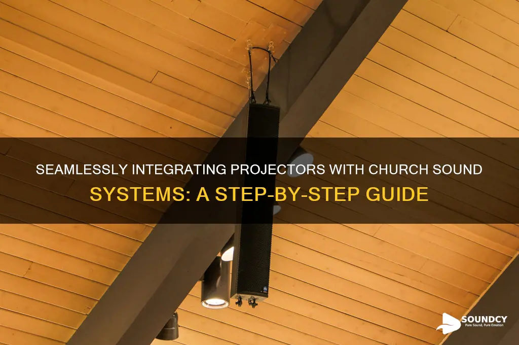 how to interface a projector with church sound equipment