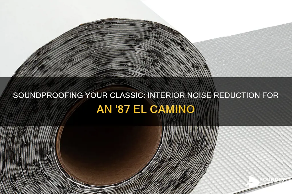 how to interior sound deaden a 87 el camino