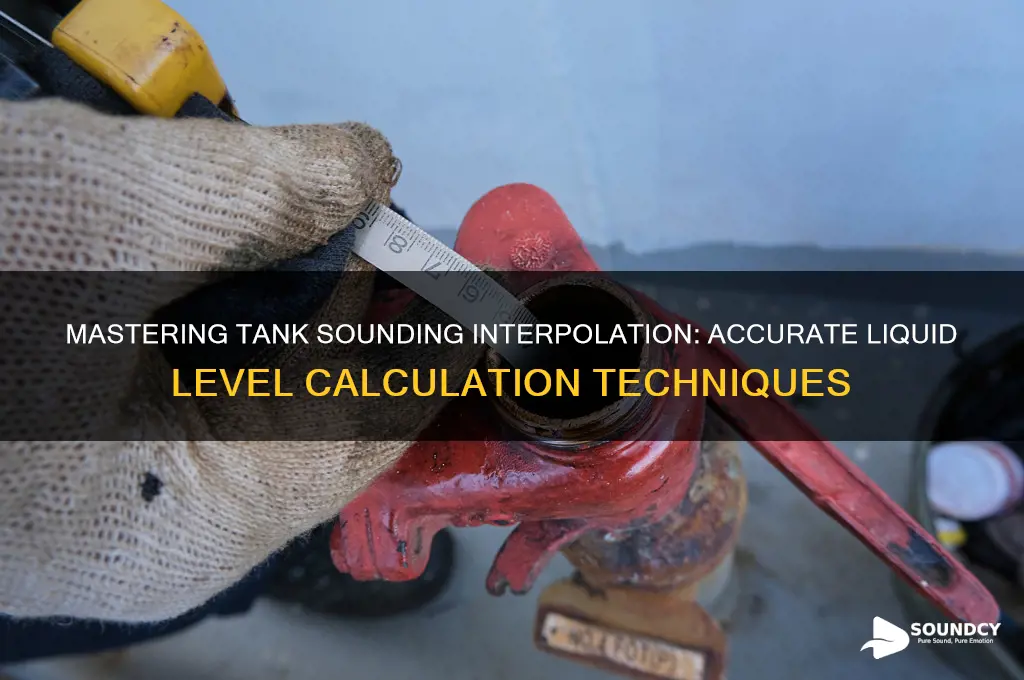 how to interpolate tank sounding