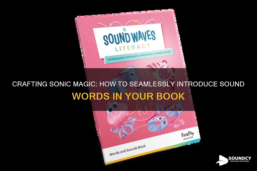how to introduce a sound word into a book