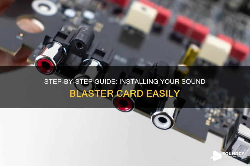 how to intsall sound blaster