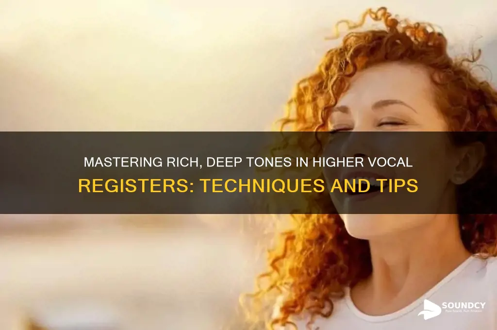 how to keep a deep sound in higher voife