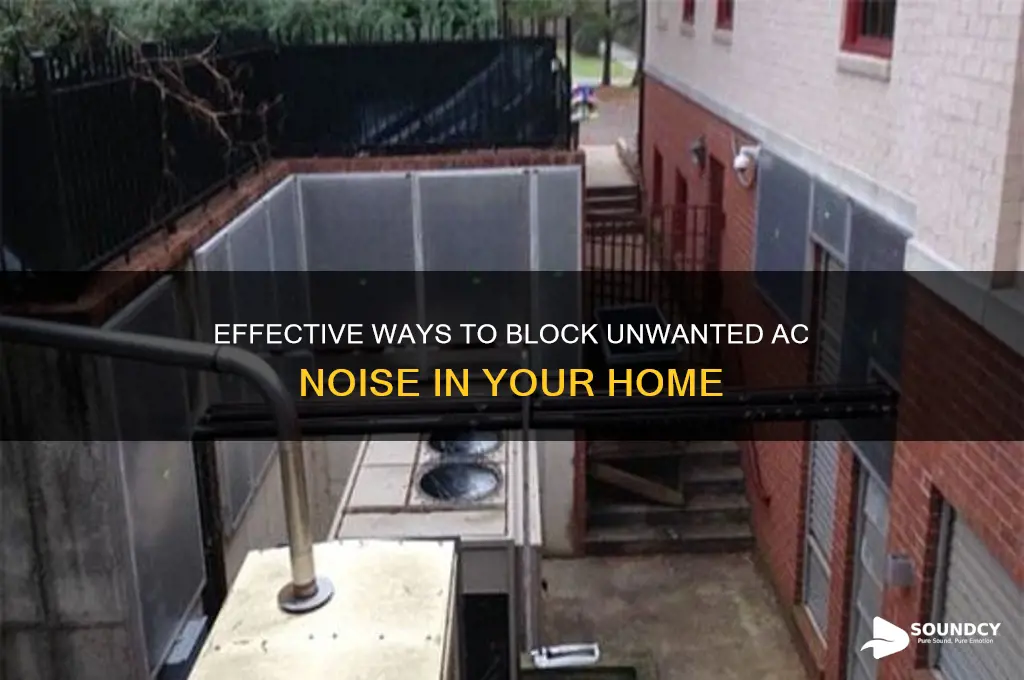 how to keep sound from coming through an ac