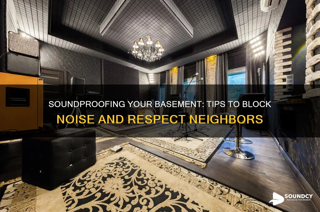 how to keep sound from escaping basement to neighbors