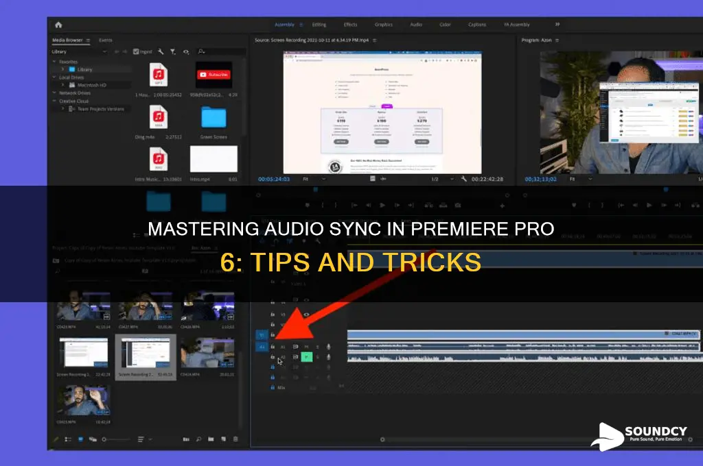 how to keep sound synced in premier pro 6